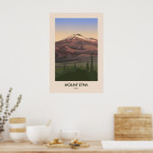 Ätna Italien Reiseplakat Poster (Küche)