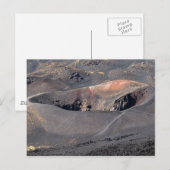 Ätna-Krater 3 Postkarte (Vorne/Hinten)