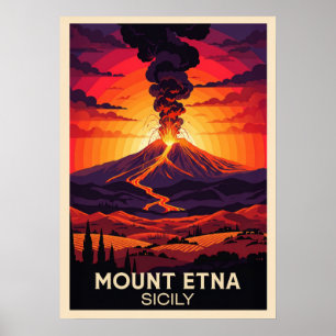 Ätna Sicily V05 Poster