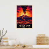 Ätna Sicily V05 Poster (Küche)