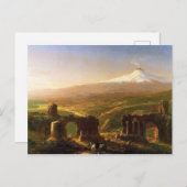Ätna von Taormina, Ruinen des Vulkans Postkarte (Vorne/Hinten)