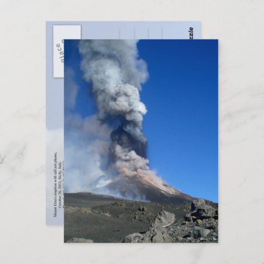 Ätna - Vulkanausbruch Postkarte (Vorne/Hinten)