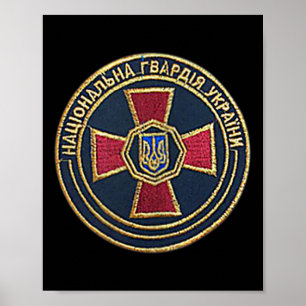 Ato Kreuz Tryzub Ukraine Wolodymyr Selenskyj Präsi Poster