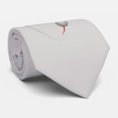 Atom (002_i-3_P06 Silber) - Krawatte (Gerollt)