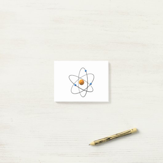 Atom 2 post-it klebezettel (Auf Schreibtisch)