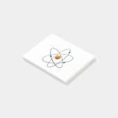 Atom 2 post-it klebezettel (angewinkelt)