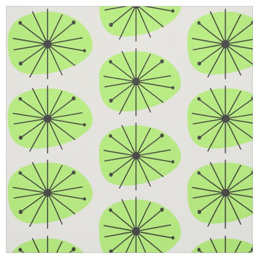 Atom Age Lily Pad Print CUSTOM FARBE  Stoff (Muster)