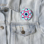Atom-Angelegenheit! Rosa u. blaues Atom Button (Beispiel)