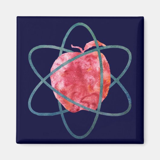 Atom Apple Magnet (Vorne)