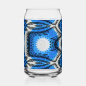 Atom Blau Dosenglas (Vorderseite)