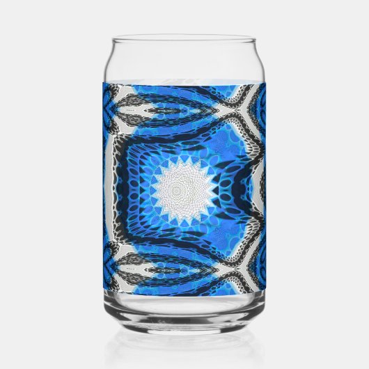 Atom Blau Dosenglas (Vorderseite)