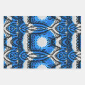 Atom Blau Geschenkpapier Set (Vorderseite 2)