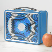 Atom Blau Metall Brotdose (Beispiel)