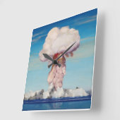 Atom Bombe Wall Clock Quadratische Wanduhr (Winkel)