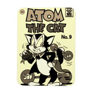 ATOM die Katze Flexibler Magnet