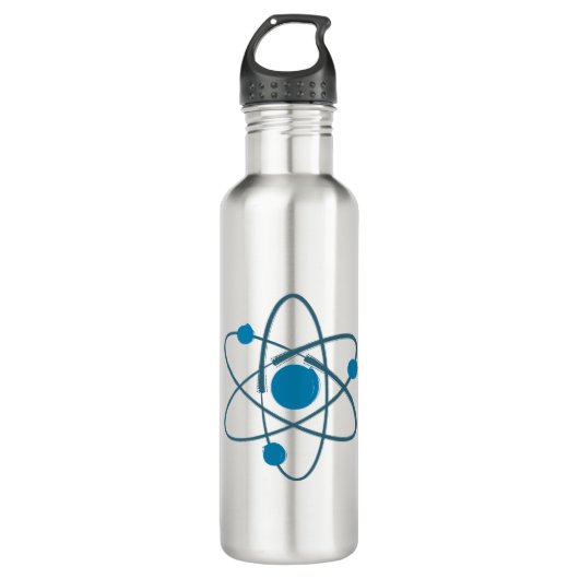 Atom Edelstahlflasche (Vorderseite)