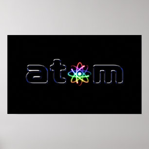 Atom - einzigartiges Plakat