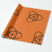 Atom Energy Icon Wrapping Paper Geschenkpapier (Ungerollt)
