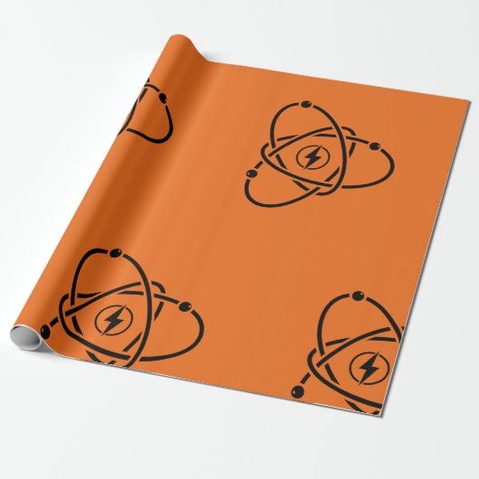 Atom Energy Icon Wrapping Paper Geschenkpapier (Ungerollt)