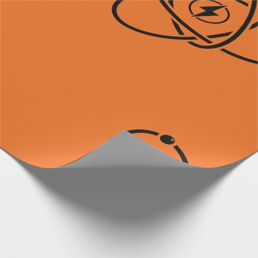 Atom Energy Icon Wrapping Paper Geschenkpapier (Ecke)