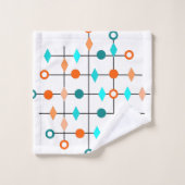 Atom Grid Badhandtuch Set (Waschlappen)
