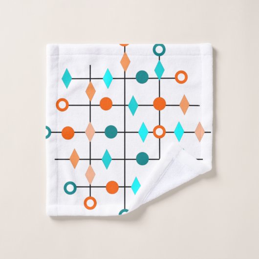 Atom Grid Badhandtuch Set (Waschlappen)