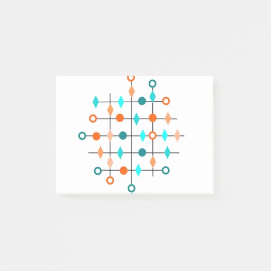 Atom Grid Post-it Klebezettel (Vorderseite)