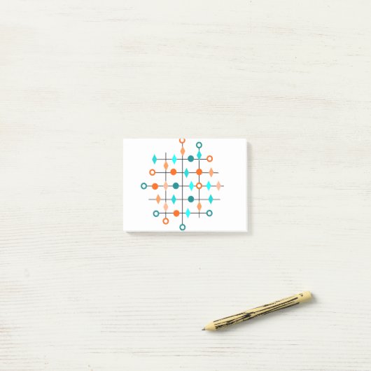Atom Grid Post-it Klebezettel (Auf Schreibtisch)