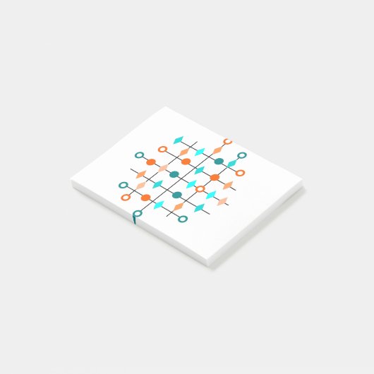 Atom Grid Post-it Klebezettel (angewinkelt)