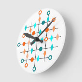 Atom Grid Runde Wanduhr (Winkel)