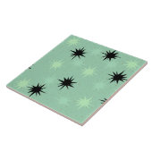 Atom Jade und Mint Starbursts Keramikfliese (Seite)