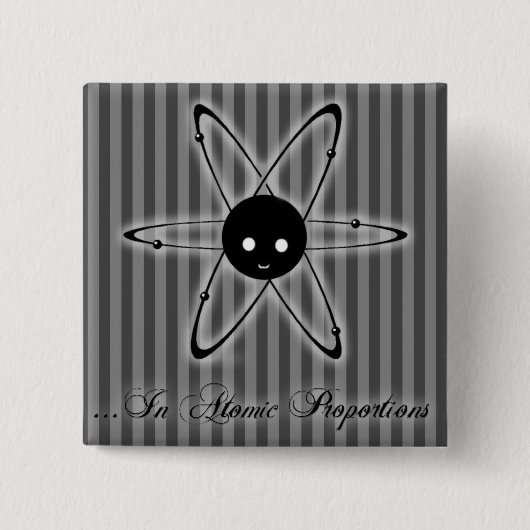 Atom-Logo-Quadrat-Knopf Button (Vorderseite)