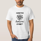Atom mit Text Kunsten å Teilatomet T-Shirt (Vorderseite)