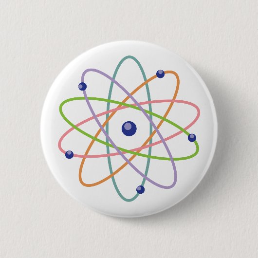 Atom-Modell Button (Vorderseite)
