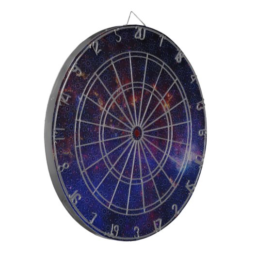 Atom Pattern Dartscheibe (Vorderseite Links)