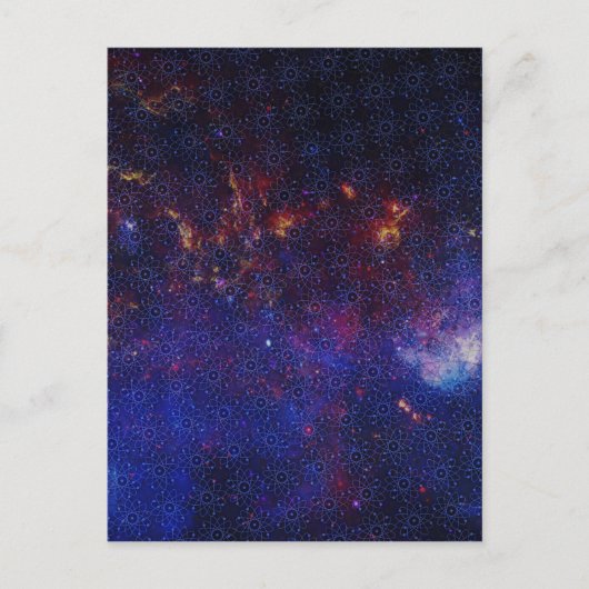 Atom Pattern Postkarte (Vorderseite)