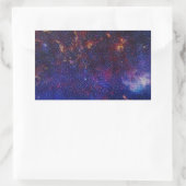 Atom Pattern Rechteckiger Aufkleber (Tasche)