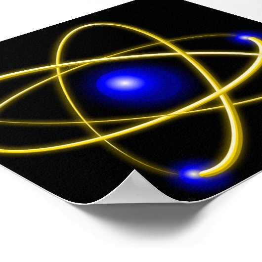 Atom , Physik , Teilchen , Wissenschaft , Materie Poster (Ecke)