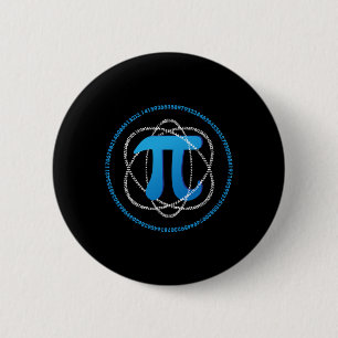 Atom Pi Day Math Science Lover Geschenk Button