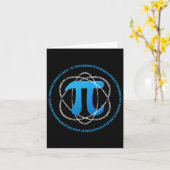 Atom Pi Day Math Science Lover Geschenk Karte (Gelbe Blume)