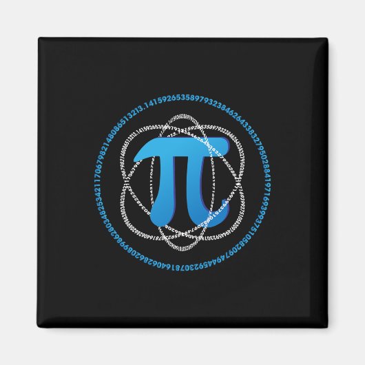Atom Pi Day Math Science Lover Geschenk Magnet (Vorne)