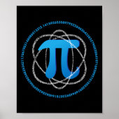 Atom Pi Day Math Science Lover Geschenk Poster (Vorne)
