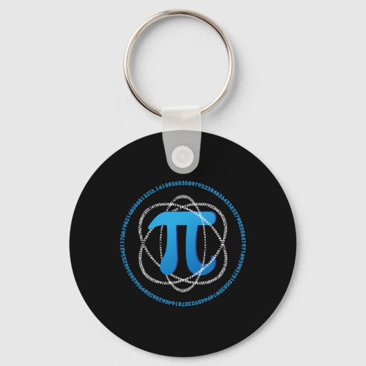 Atom Pi Day Math Science Lover Geschenk Schlüsselanhänger (Vorderseite)