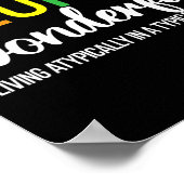 Atom Pi Math Science 3.14 Spiral Pi Day Mathematia Poster (Ecke)