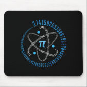 Atom Pi Math Science Stem Gift 3,14 Pi Day Mousepad (Vorne)