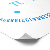 Atom Pi Math Science Stem Gift 3,14 Pi Day Poster (Ecke)