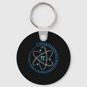 Atom Pi Math Science Stem Gift 3,14 Pi Day Schlüsselanhänger