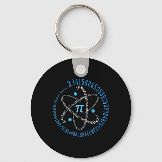 Atom Pi Math Science Stem Gift 3,14 Pi Day Schlüsselanhänger (Vorderseite)