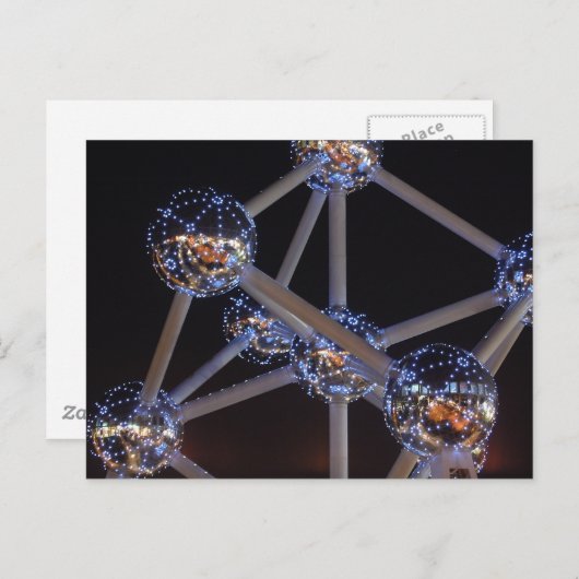 atom postcard postkarte (Vorne/Hinten)