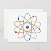 Atom Postkarte (Vorne/Hinten)